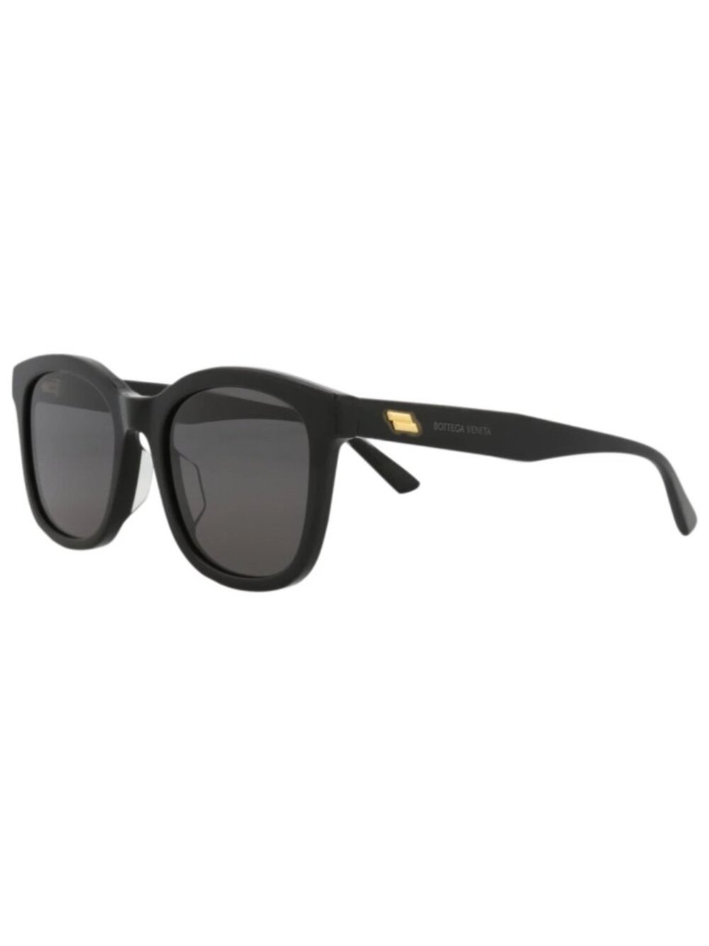 New Bottega Veneta Women's Sunglasses Round Oval Acetate Frame Black Black Grey